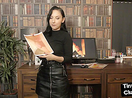 SPH femdom British babe talks dirty about small dickies