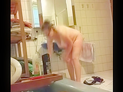 Saggy Tits MILF Bathroom