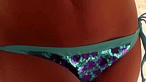 Sammy Braddy stripping her bikini top