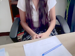 Sammy Corazon - Latina teen 18+ Gets Anal Pounded In Profs Office 16 Min