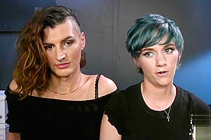 Sapphic transgender domina enjoys her blowjob