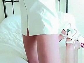 Sapphire Stripping Out Of Naughty Nurse Outfiit