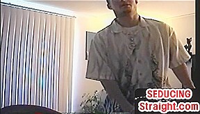 Seduced str8 hairy stud sucked by gay till cum in mouth