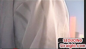 Seduced str8 hairy stud sucked by gay till cum in mouth