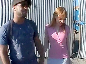 Sell my Girlfriend - Hot redhead girlfriend cheats for money with stranger