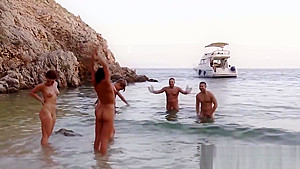 Sex game group cumshot