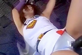 Sexy Babe Is Tied Up After Being Captured And Gets Her Twat