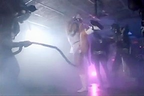 Sexy Babe Is Tied Up After Being Captured And Gets Her Twat