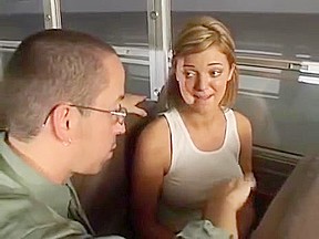 Sexy Blonde Pigtail teen 18+ Gets Banged On The Bus