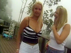 Sexy Blonde Rides Her Lesbian Friends Face With Her Tight Wet Pussy