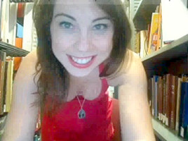 Sexy Lady Plays it in Library!