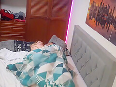 Sexy Redhead Masturbates Her Boyfriend Until He Gets Horny And Fucks Her Hard
