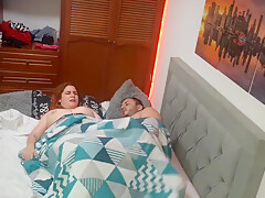 Sexy Redhead Masturbates Her Boyfriend Until He Gets Horny And Fucks Her Hard