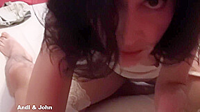 Sexy Slut Girlfriend Get A Fully Load In Her Face And Eyes And Loves It