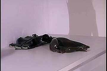 Sexy blond playgirl likes rubber thraldom