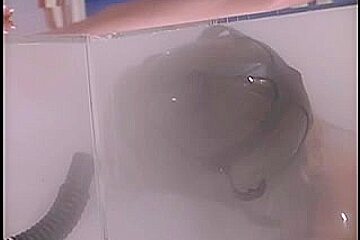 Sexy blond playgirl likes rubber thraldom