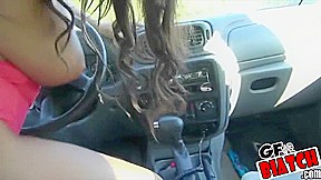 Sexy brunette chick Moxxy fucks a large cock