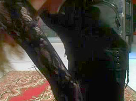 Sexy brunette slave girl toyed with by master