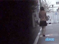Sexy business lady with no panties sharked on the street