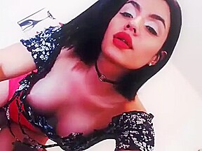 Sexy hard cock tgirl stroking