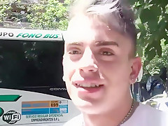 Sexy latino picked up on the street and fucked at home