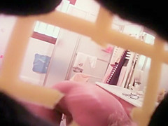 Sexy nude milf spied in her own bathroom