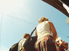 Sexy schoolgirls 18+ in uniforms upskirt videos from the streets