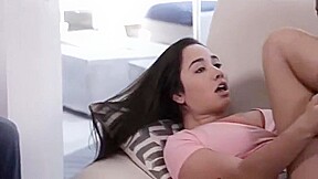 Sexy slut fucks bbc in front of step daddy