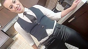 She Fucks With Her Cloths Before To Go To Work