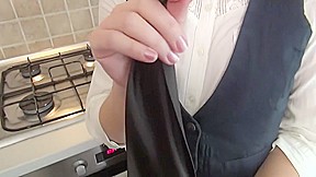 She Fucks With Her Cloths Before To Go To Work