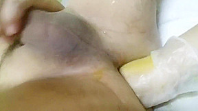 She fisting me again with cum