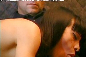 Shemale Bends Over And Gets Her Sexy Tight Ass Hole Fucked