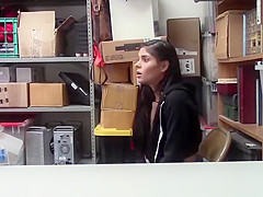 Skinny Latina Shoplifter Katya Rodriguez Fucks Store Santa