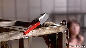 Skinny Slave Rough Banged In Bondage
