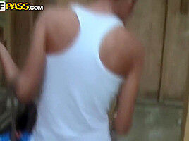 Skinny Young Babe In Public Se