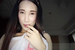 Skinny nurse ladyboy shemale fucks a guys tighty ass