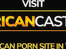 Skydiving African Babe Ends up Naked on Casting Tape