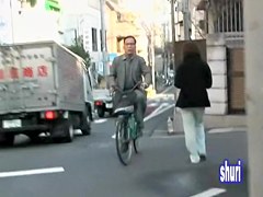 Slim Asian nurse on her way home gets street sharked