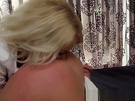 Slut Gags On Strapon Cock