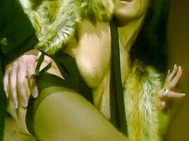 Slut In Fur Coat Fucked Outside