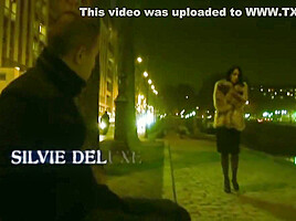 Slut In Fur Coat Fucked Outside