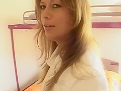 Small Titted French Chick Cant Wait To Ger Her Warm Reward