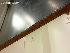 Small boobs girl spied in changing room