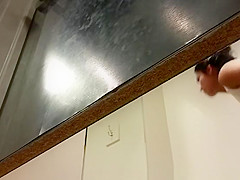 Small boobs girl spied in changing room