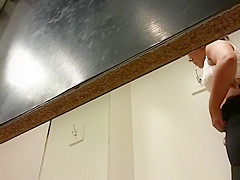 Small boobs girl spied in changing room