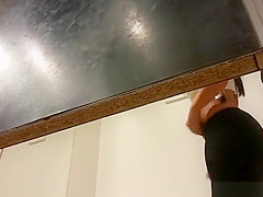 Small boobs girl spied in changing room