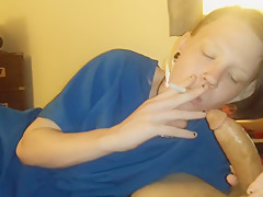 Smoking Amish Girl Sucking The Cock Of An Englishman Sharing A Cigarette