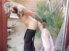 Smoking Stepson Gets Caught By Step dad and Barebacked