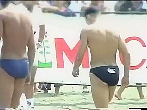 Sneak shot swimming sports men's on the beach - MANIAC撮盗
