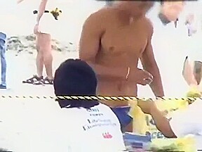 Sneak shot swimming sports men's on the beach - MANIAC撮盗